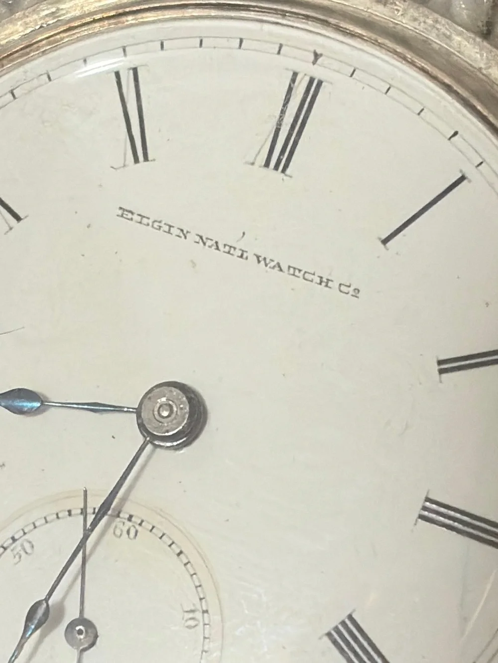 Eglin 1884 Silver-Tone Pocket Watch — Classic Men's Accessory